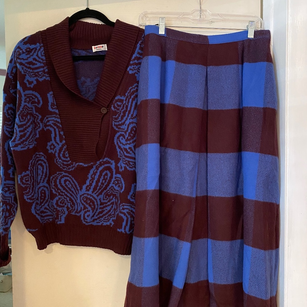 Rodier Paris wool knit outfit